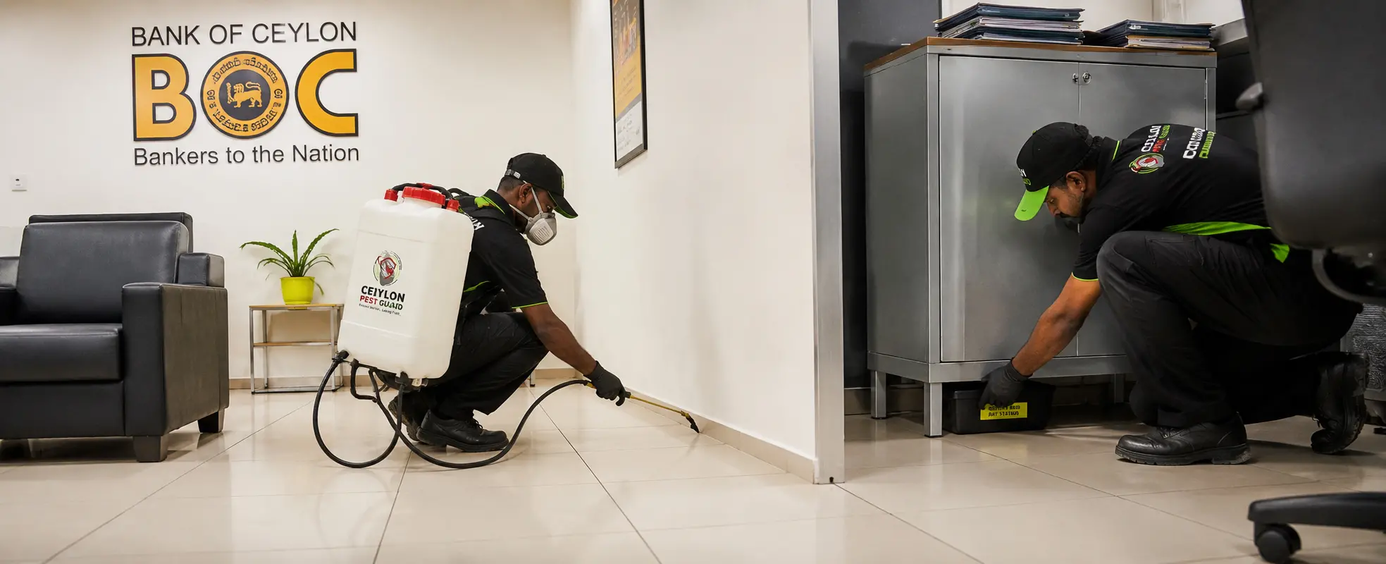 Complete Cockroach, Ant and Rodent Elimination at Bank of Ceylon